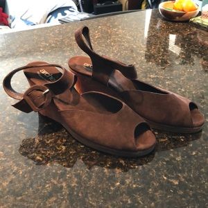 Arche leather wedges